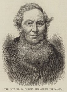 Afdøde hr. D Osment, den ældste frimurer af English School